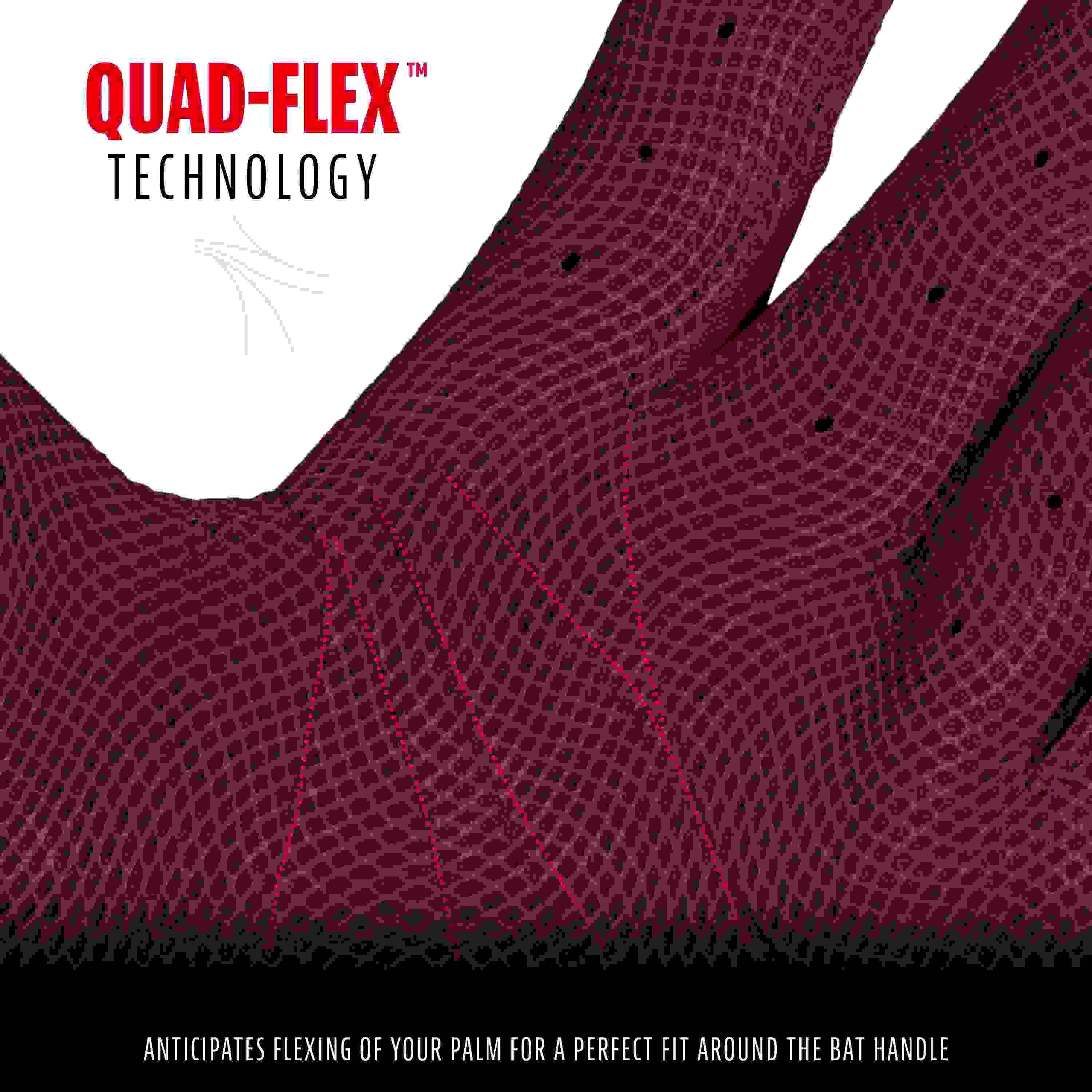 Franklin Sports CFX Pro Hi-Lite Youth Burgundy Batting Gloves